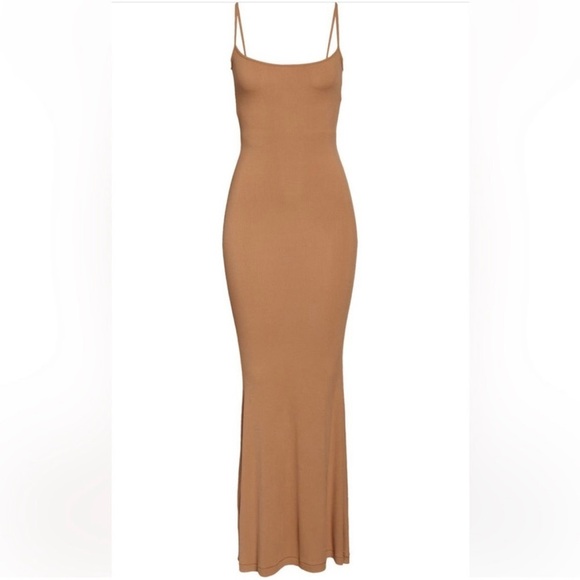 SKIMS Women Soft Lounge Long Slipdress NWOT in Limited Ed Camel Sz Large - Picture 5 of 6